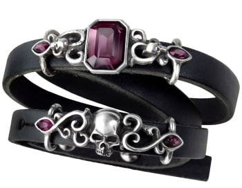 amethyst-leather-strap-bracelet