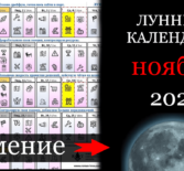 Ведический лунный календарь ноябрь 2021