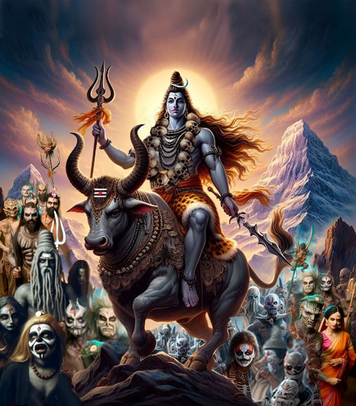 The image of the moon deity