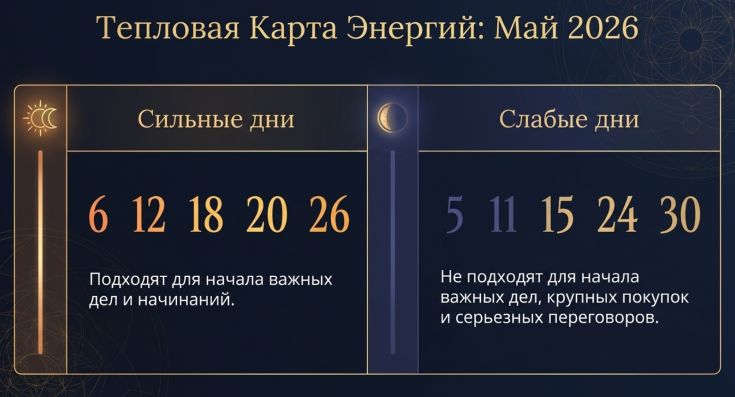 Энергетическая карта дней