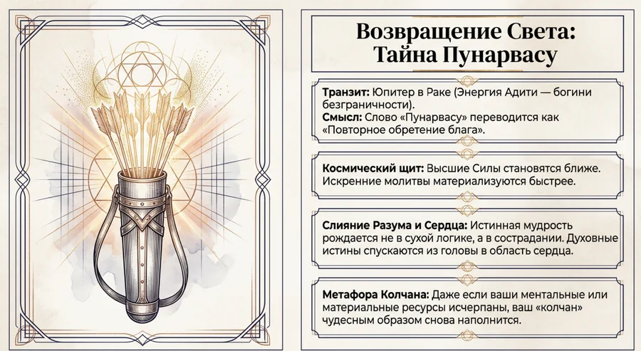 Юпитер в Пунарвасу