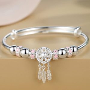 Серебрянный браслет Ловец снов